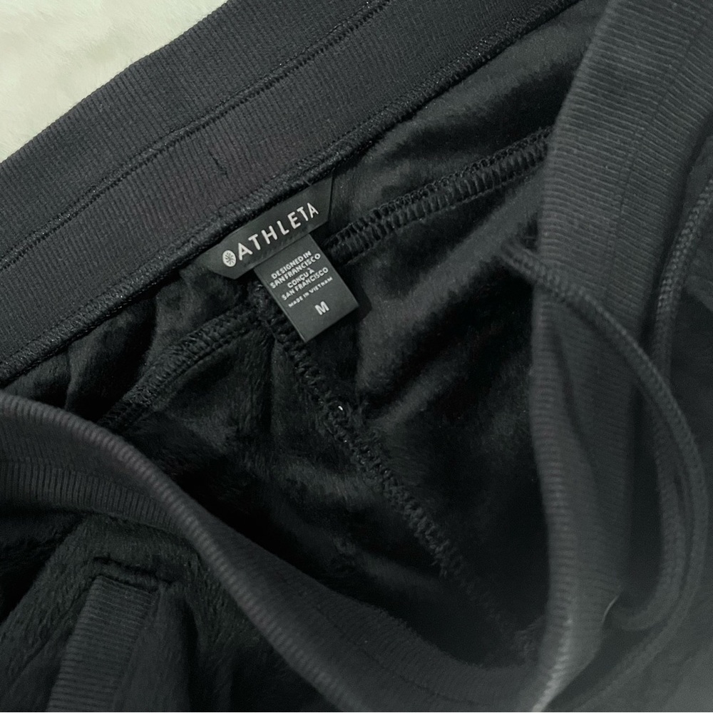 Athleta Double Karma Cozy Recover Joggers Black Size Medium  NWT - Picture 12 of 15